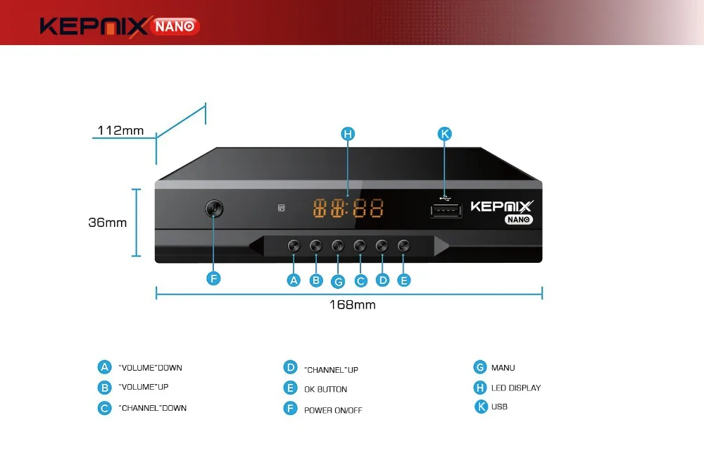 Kepnix nano 10 шт. m3u hevc-цифра спутниковый телевизионный ресивер powervu autoroll поддерживает ratlink 5370 mtk7601 Wi-Fi 3g 2xusb порта