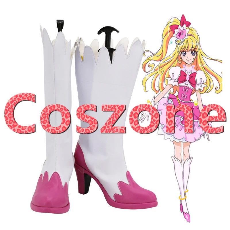 Maho女の子プリキュア 朝比奈未来コスプレ靴ブーツ硬化奇跡ハロウィンコスプレ衣装アクセサリー Shoes Aliexpress