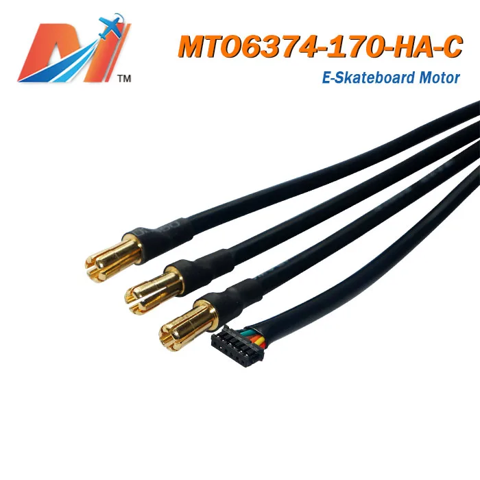 Maytech 1 шт. 6374 170KV электронные скейтборды датчики Холла outrunner бесщеточный мотор 12 s для электрического quad