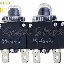 Автоматический выключатель+ водонепроницаемая крышка 3A, 4A, 5A, 6A, 7A, 8A, 10A, 15A, 18A, 20A, 25A, 30A тепловой переключатель защита от перегрузки кнопка