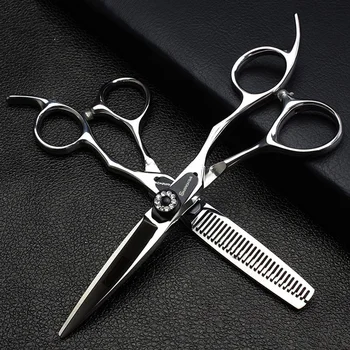 

Hair Dresser Professional Barber Scissors 5/5.5/6/7 Inch Sharp Salon Hairstylist Cutting Shears Thinning Hairdressing Scissors