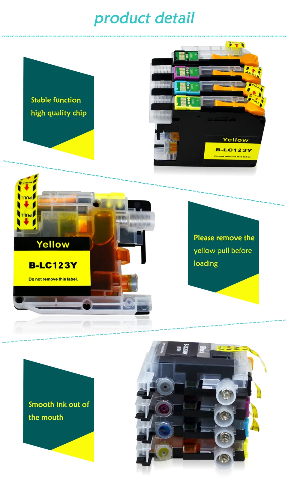 Compatible ink cartridges for Brother LC 123