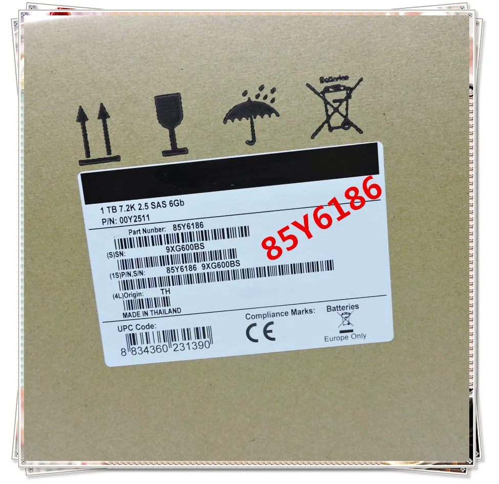 Новинка для 85Y6186 00Y2511, размеры для возраста от 1 SAS 2,5 6G V7000 гарантия 1 год