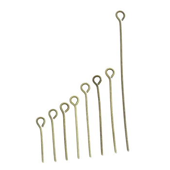 

DoreenBeads Eye Pins Findings Antique Bronze Mixed Size,0.7mm(21 gauge),800PCs (B32392)