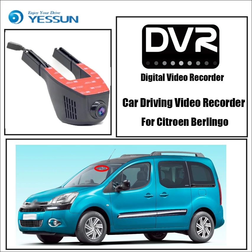 Мини видеорегистратор YESSUN для Citroen Berlingo Wi Fi вождения Novatek 96658|dash cam|black boxnovatek 96658 |