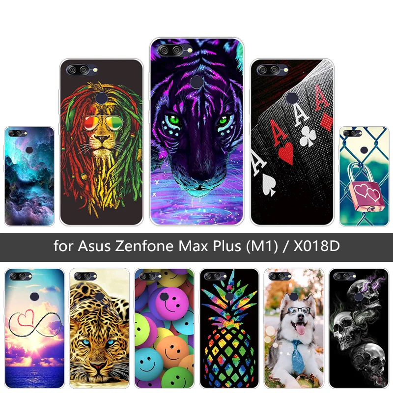 

For Asus Zenfone Max Plus (M1) Pegasus 4S Case 5.7" TPU Silicone Phone Cover For Asus ZB570TL X018D Soft Clear Protection Shell