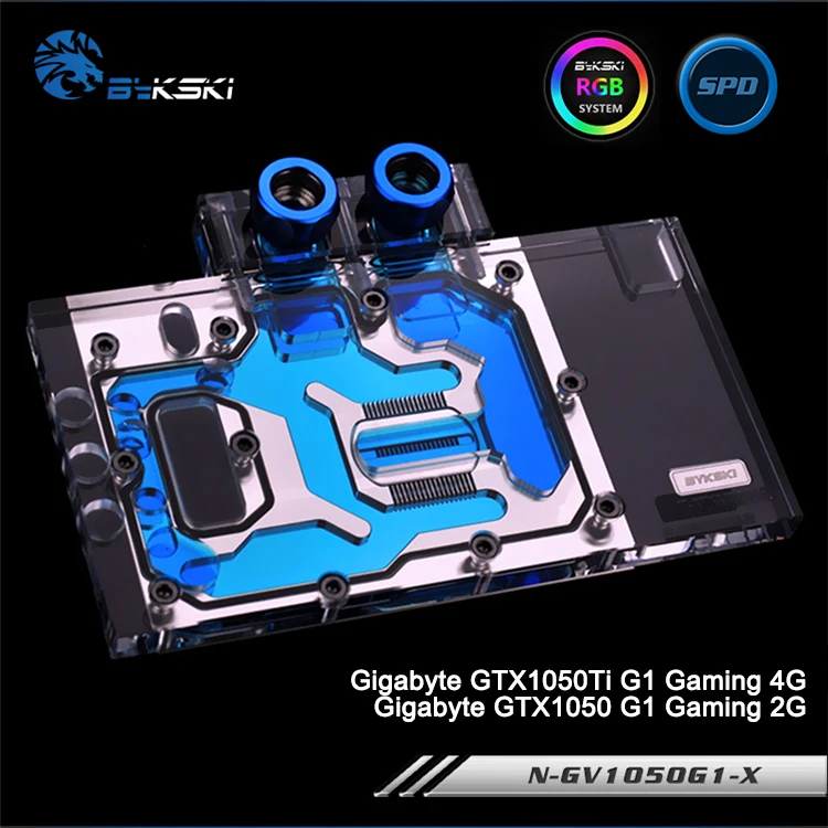 Bykski N GV1050G1 X полное покрытие видеокарты водяного охлаждения блок RGB/RBW для Gigabyte