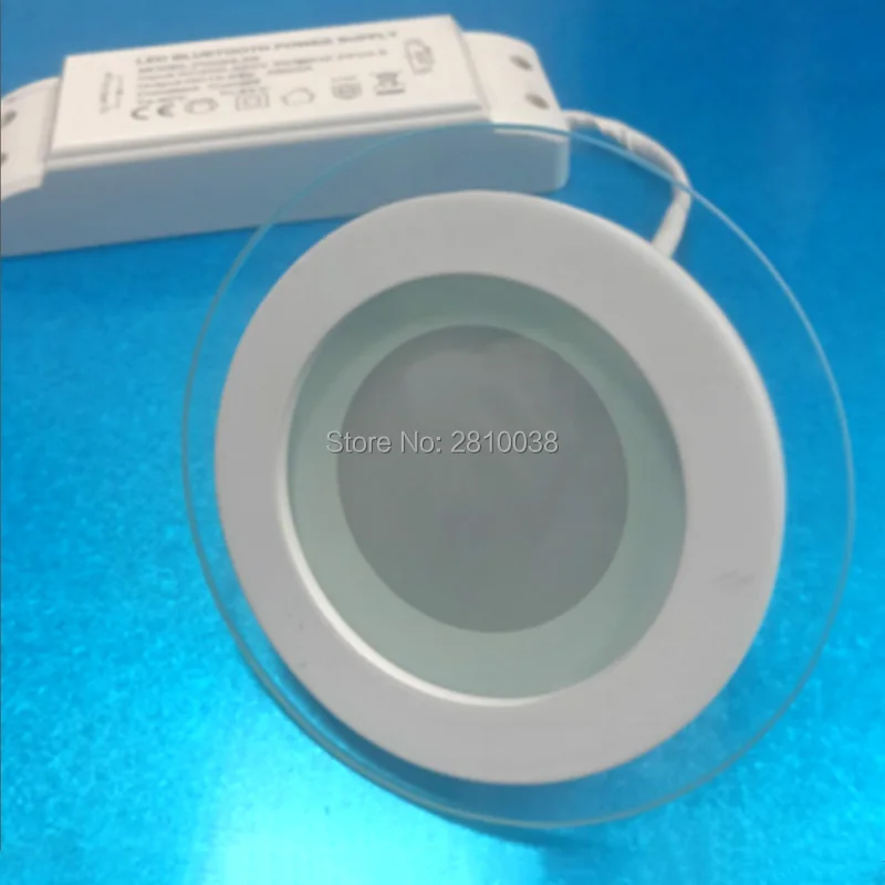 20pcs/lot High brightness Smart LED panel light intelligent dimmable downlight Round shape Bluetooth 4.0 ceiling recessed lamps