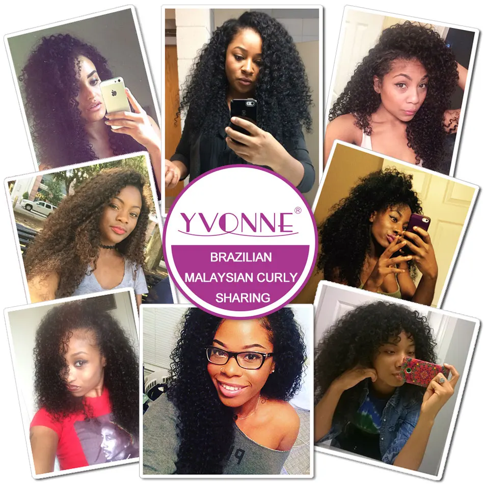 Grade 7a Brazilian Virgin Hair Malaysian Curly 3pcs Lot Human Grade 7a Brazilian Virgin Hair Malaysian Curly 3pcs Lot Human Weave Aliexpress Yvonne Unprocessed In Weaves From