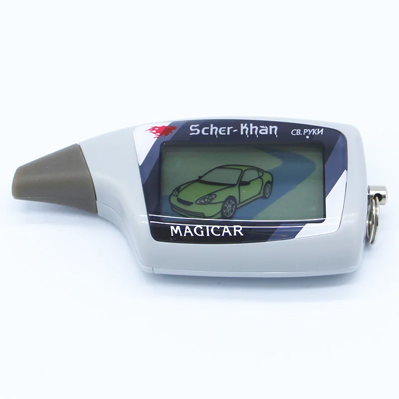 New LCD Remote For Scher-Khan Magicar 5 Two way car alarm system Russian version sher khan magicar M5 Remote Scher khan 5