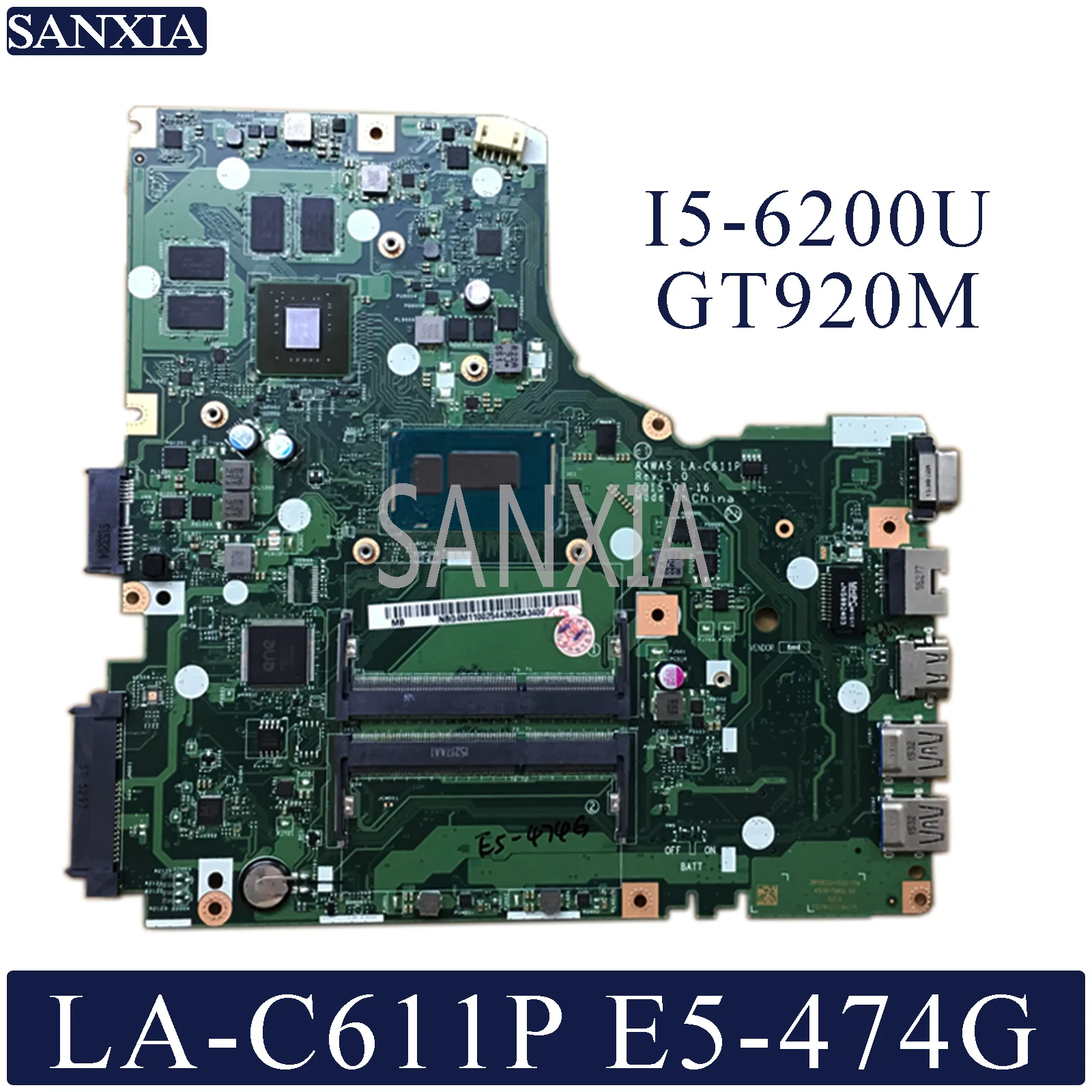 KEFU LA C611P Laptop motherboard for font b Acer b font Aspire E5 474G Test original