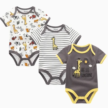 

Newborn Photography Props Rompers Baby Clothes 100% Cotton Short Sleeves O-Neck Floral Sport Girls Infant Boy Summer Pajamas