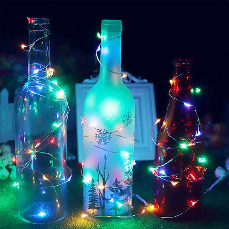  2m 20 LED Submersible Waterproof Fairy Light Copper Wire String Lights Base Lamp Multicolor LED LIGHT SET 40JA1411