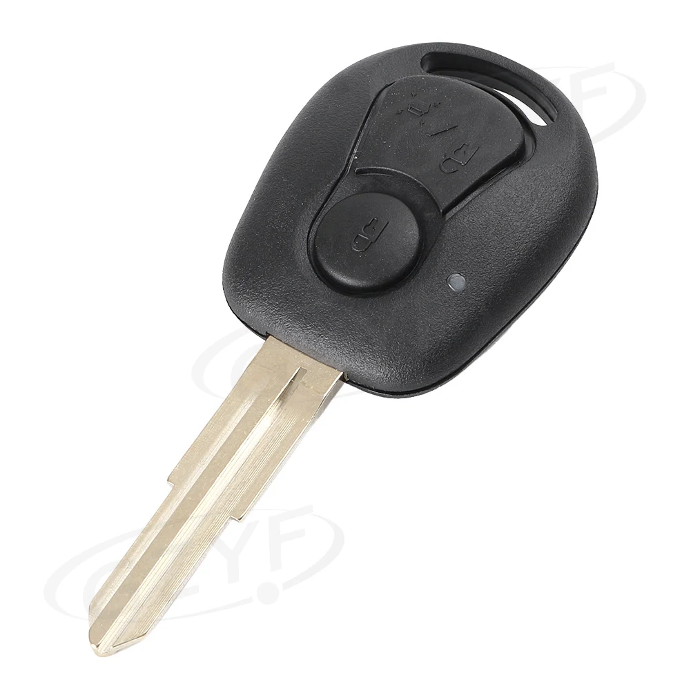 2-Button Key Shell for SSANGYONG Actyon Kyron Rexton PG190 Replacement Fob Cover