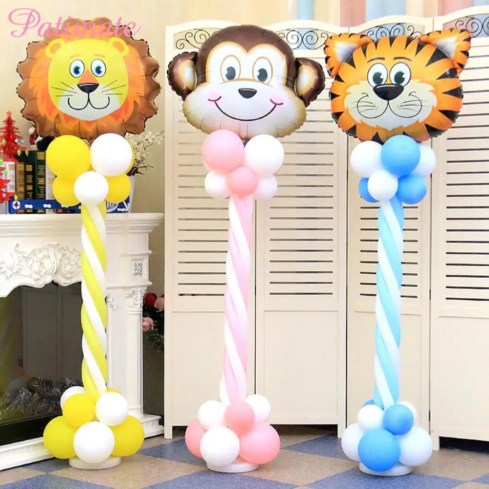

PATIMATE Latex Balloon Column Animal balloons jungle party decorations kids birthday party supplies Baby shower Decoration