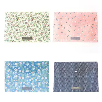 

Durable Folder Snap Floral File Bag Paper A4 School Stationery Office Supplies