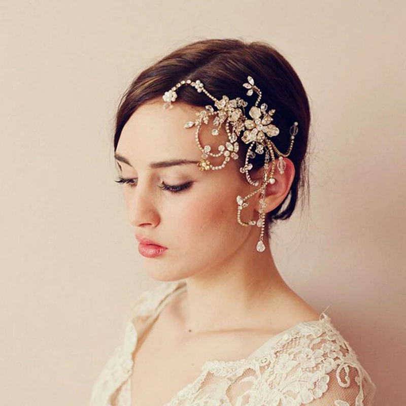 

Fashion Handmade Bridal Hair Combs Pearl Wedding Hair Accessories Party Headdress Comb Crystal Rhinestone Gift For Women Jewelry