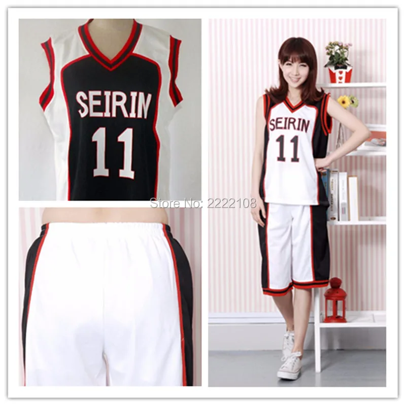 Хит продаж костюм для косплея Kuroko No Basuke SEIRIN #4 7 10 11 Tetsuya белая черная школьная