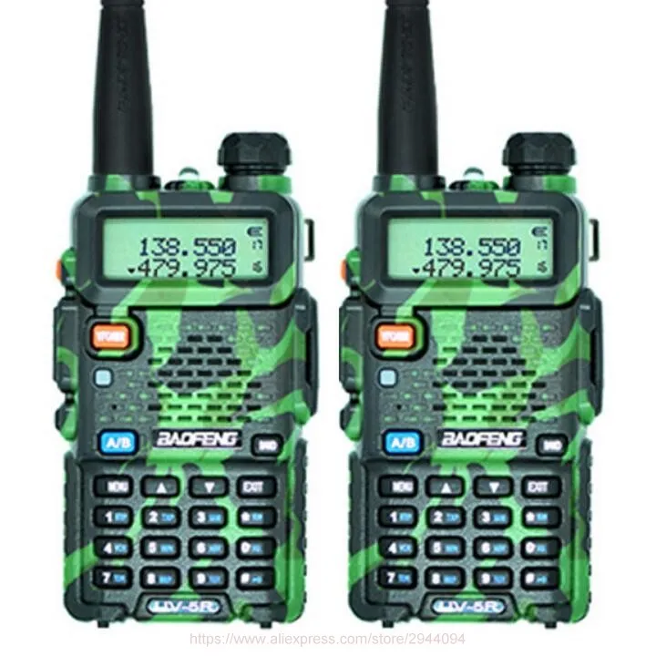 Из 2 предметов Baofeng UV-5R Dual Band Радио Walkie Talkie трансивер Dual Дисплей коммуникатор радио UV5R Портативный двухстороннее радио - Цвет: Camouflage