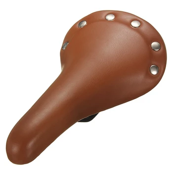 

Retro Design bike bicycle saddle bicycle saddle bicycle seat rivet 27 x 15.5 cm Brown