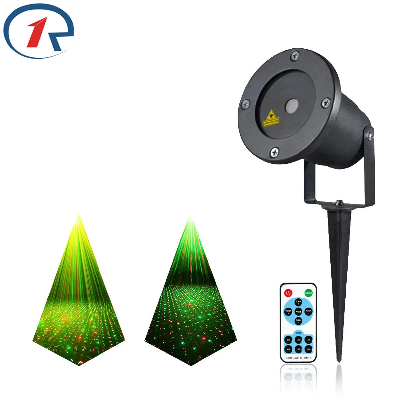 

ZjRight IR Remote Firefly effect Red Green laser lights waterproof outdoor projection stage light bar dj lights ktv disco light