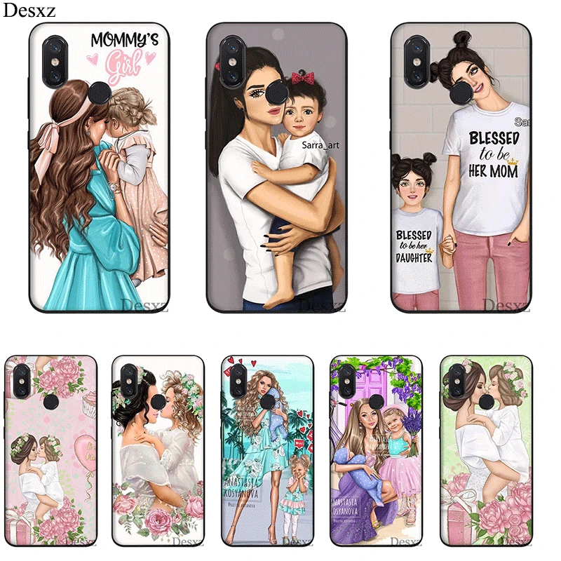 

Desxz Silicone Mobile Phone Case For Redmi Note 4 4X 5A 5 6 7 Pro Prime Cover Baby And Mom Bag Shell