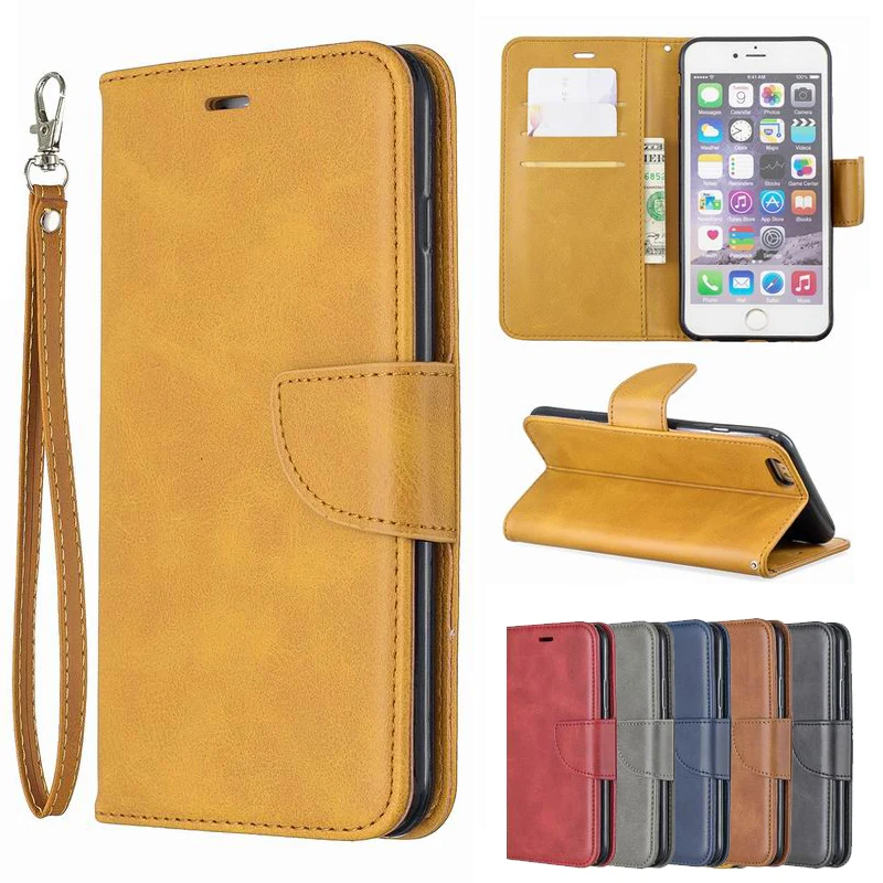 

Cover For iphone New 2019 5.8 6.1 6.5 Phone Leather Business Retro Book Case For iphone XS Max XR XS X 5S SE 6 6S 6 7 8 Plus