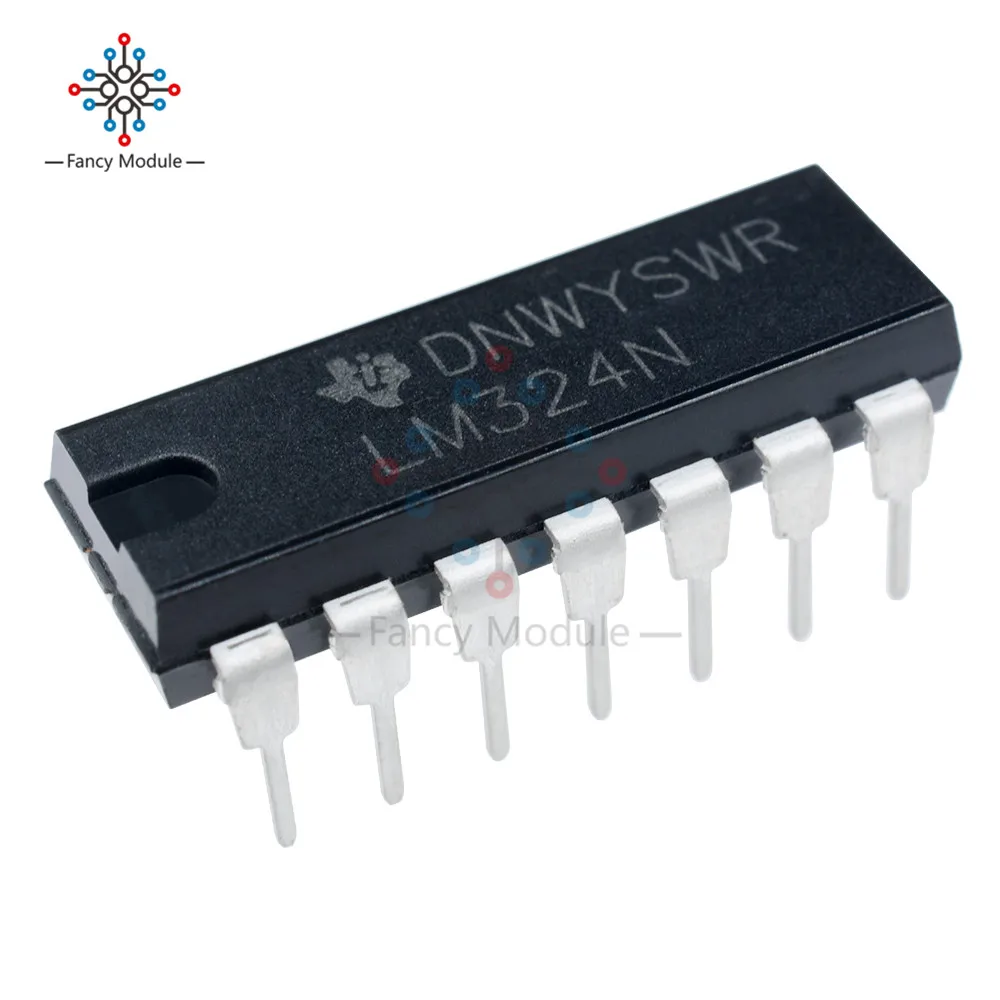OP AMP PACK OF 5 LM324N 14 PIN DIP