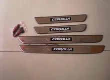 Свет 4 шт. Нержавеющей Накладки На Пороги Пластина Гвардии Для Toyota Corolla 2007 2008 2009 2010 2011 2012 2013