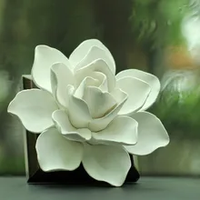 1pcs Car Air Freshener Perfume Seat Creative Flower Modeling Car Interior Decoration Dashboard Ornament Perfume with Wooden Base