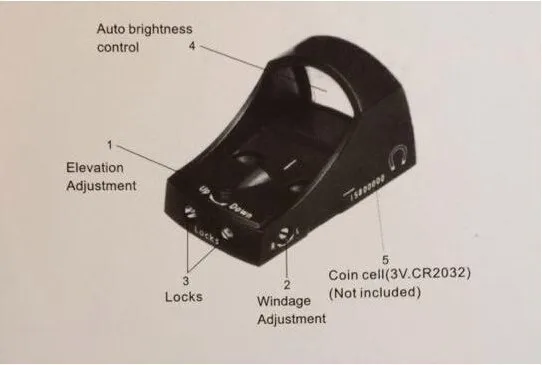 Оптический прицел Red Dot Sight III Черный охотничий для стрельбы, военные Balck III red dot sight