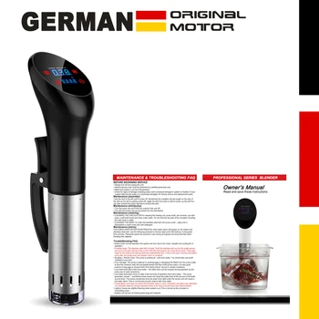 

IPX7 Waterproof vacuum cook Food cooking machine German original motor technology 1400 Watts sous vide cooker factory pri