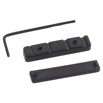 

Adjustable Pom Nut Slotted for 4 Strings Bass Guitar Replacement Parts Black