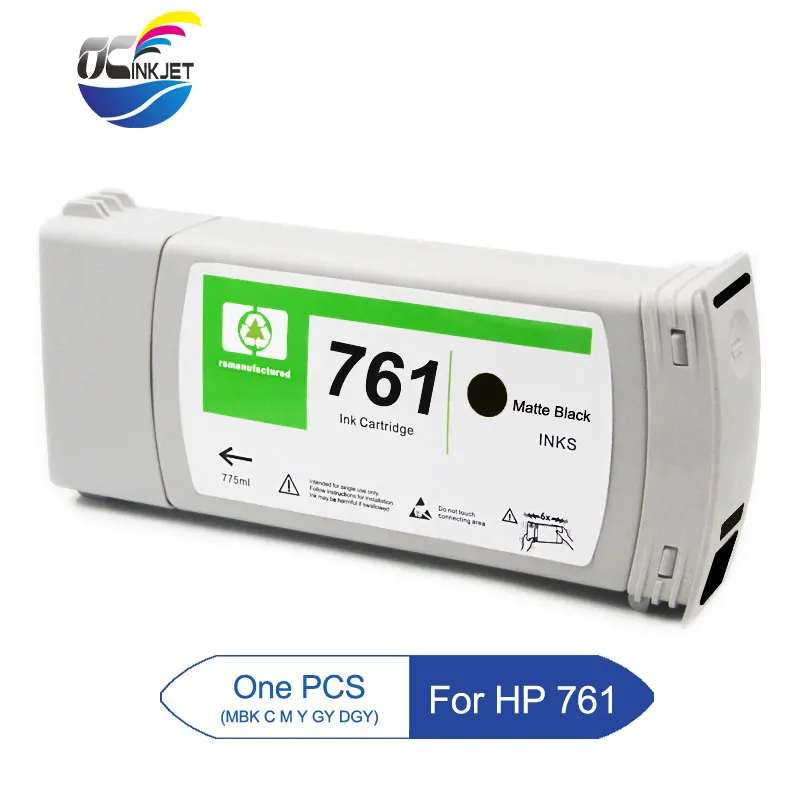761 For HP 761 Remanufactured Ink Cartridge Full With Ink For HP DesignJet T7100 T7200 Printer