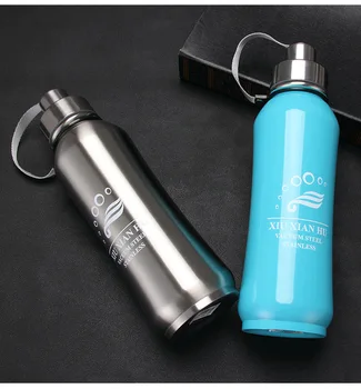 

1PC 800ml Stainless bottle vacuum bottles Men heat cold insulation coffee Tea mug drinkware Insulated Thermo Cup KD 1456