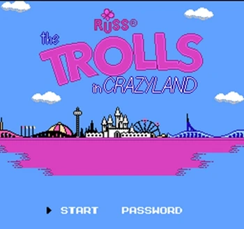 

Trolls in Crazyland Region Free 8 Bit Game Card For 72 Pin Video Game Player