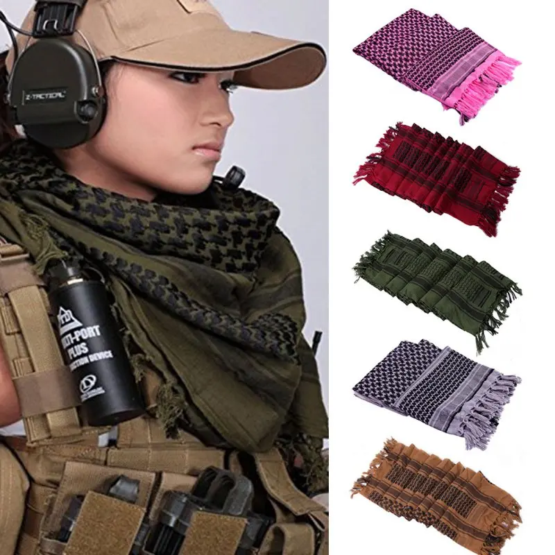army military tactical keffiyeh shemagh arab scarf shawl neck cover shemagh size