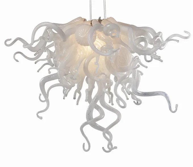 Современная хрустальная люстра в форме цветка, современный светодиодный светильник, ручная выдувная канделябр из муранского стекла для гостиной, кофейни