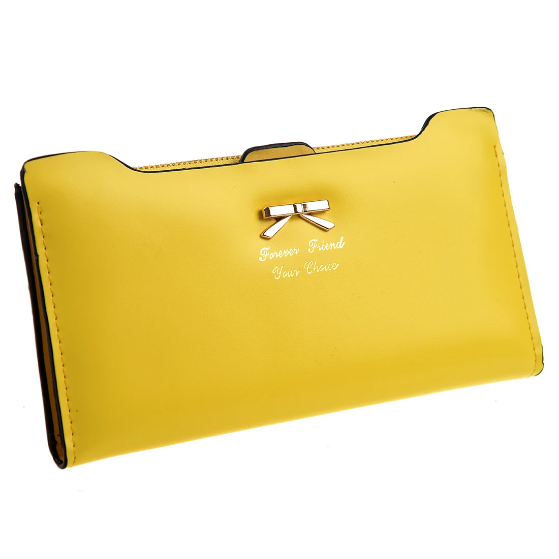 

Fashion Soft Leather women wallets Bowknot Clutch bag Long PU Card Purse,wallet for womens-yellow