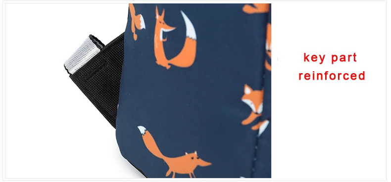 WINNER Cute Animal Fox Printing School Backpacks Waterproof Women Bag Laptop Backpack Female Mochila Bolsas E Sacolas (32)