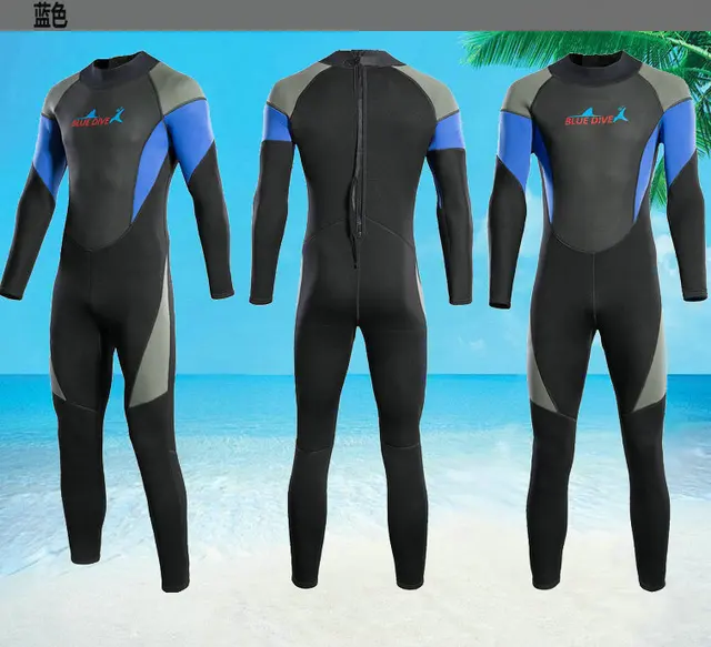 Winter 3MM Neoprene Wetsuit Men's Diving suit Snorkeling clothes