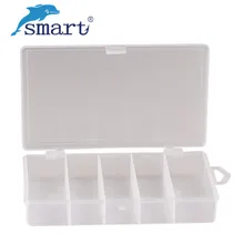 Умная пластиковая рыболовная коробка 17,9*10,9*3 см, 5 отсеков, рыболовные ящики, аксессуары, чехол для хранения, приманки, коробки для рыболовных инструментов
