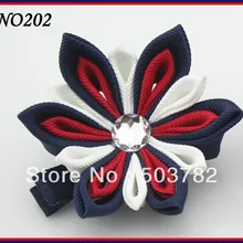 280 шт. 3 ''цветок канзаши заколки значок держатель катушки заколки для волос лента цветок клипы