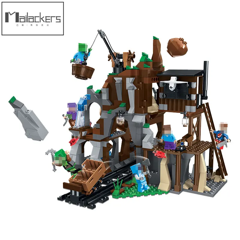Legoing Minecraft My World Toys For Children Mine Excavation Treasure