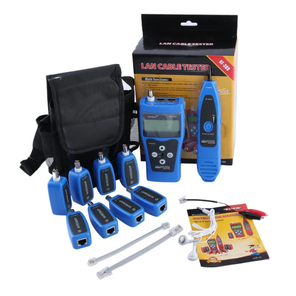 

HOT Original Noyafa Portable Wire Fault Locator Monitoring Network Cable Tester Line Finder LAN Network Coacial BNC NF-388