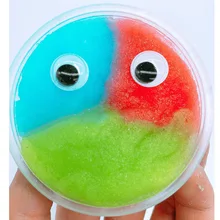 Bearoom Cotton Mud Coloful Slime Crystal Clay Funny Smiley Face Slime Toys Stress Reliever Toy For Adults Fluffy Sand
