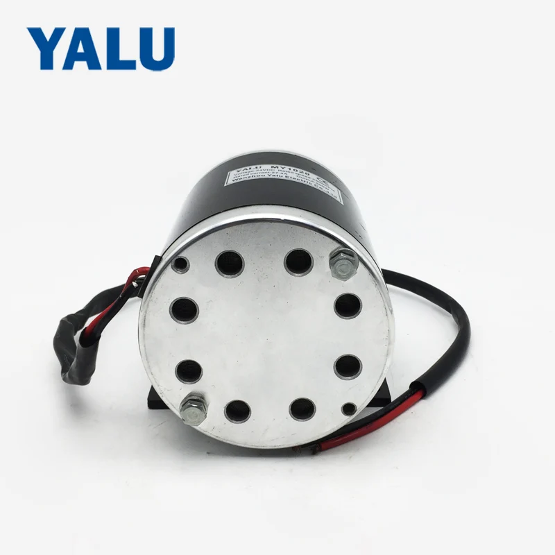 YALU Small MY1020 750W 36V/48V 3000 RPM Straight Motor high powered scooter Electric Bike Brushed DC Motor with Mounting Bracket 2