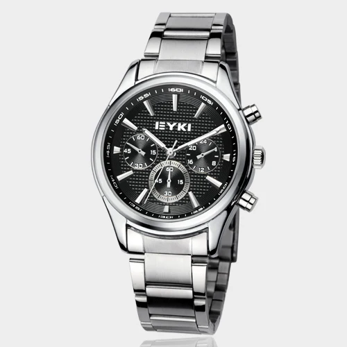 

New Eyki Brand Couple Watches Tables Fashion Formal Stainless Steel Strap Waterproof Quartz Watch Ladies Watch Men's Watches