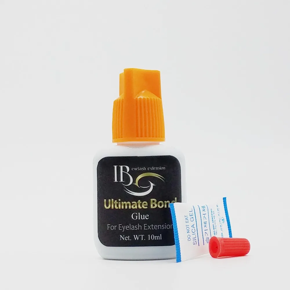 

2pieces/lot Korea IB Ultimate bond Glue Eyelash Extensions holding time 5~6 weeks drying time 4~6 seconds 10ml Free Shipping