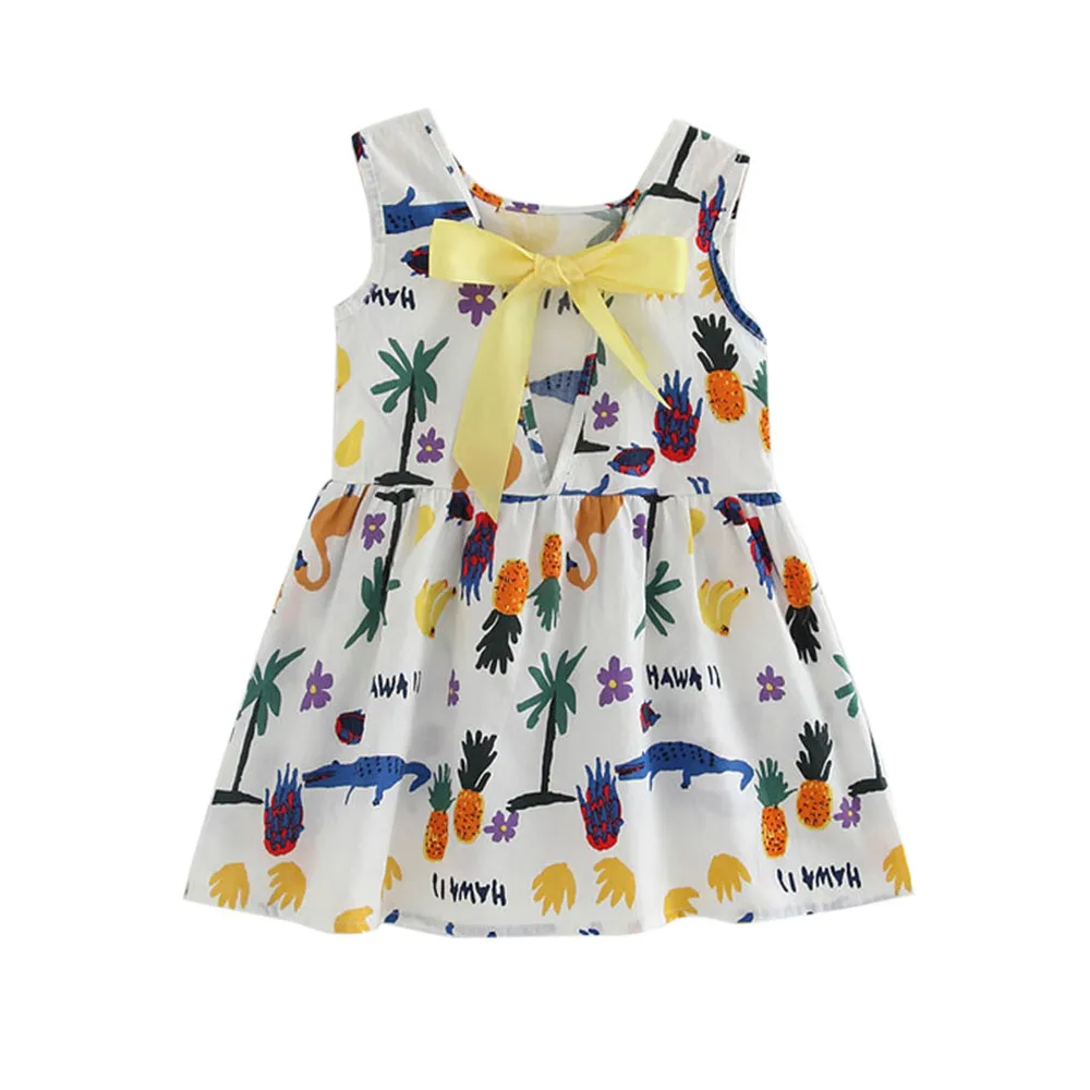 

Fashion Toddler Girls Summer Princess Dress Kids Baby Party Wedding Casual Sleeveless Dresses Wholesale Free Ship Z5